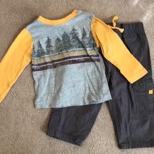 Toddler long sleeve and pants set.
